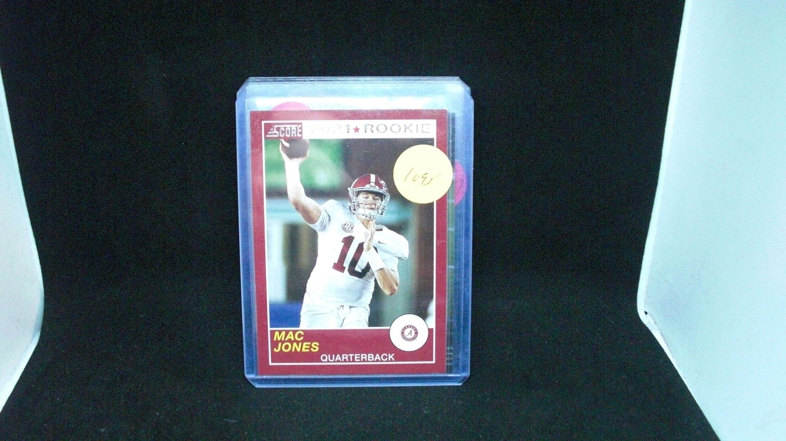 mac jones rookie card: in top loader