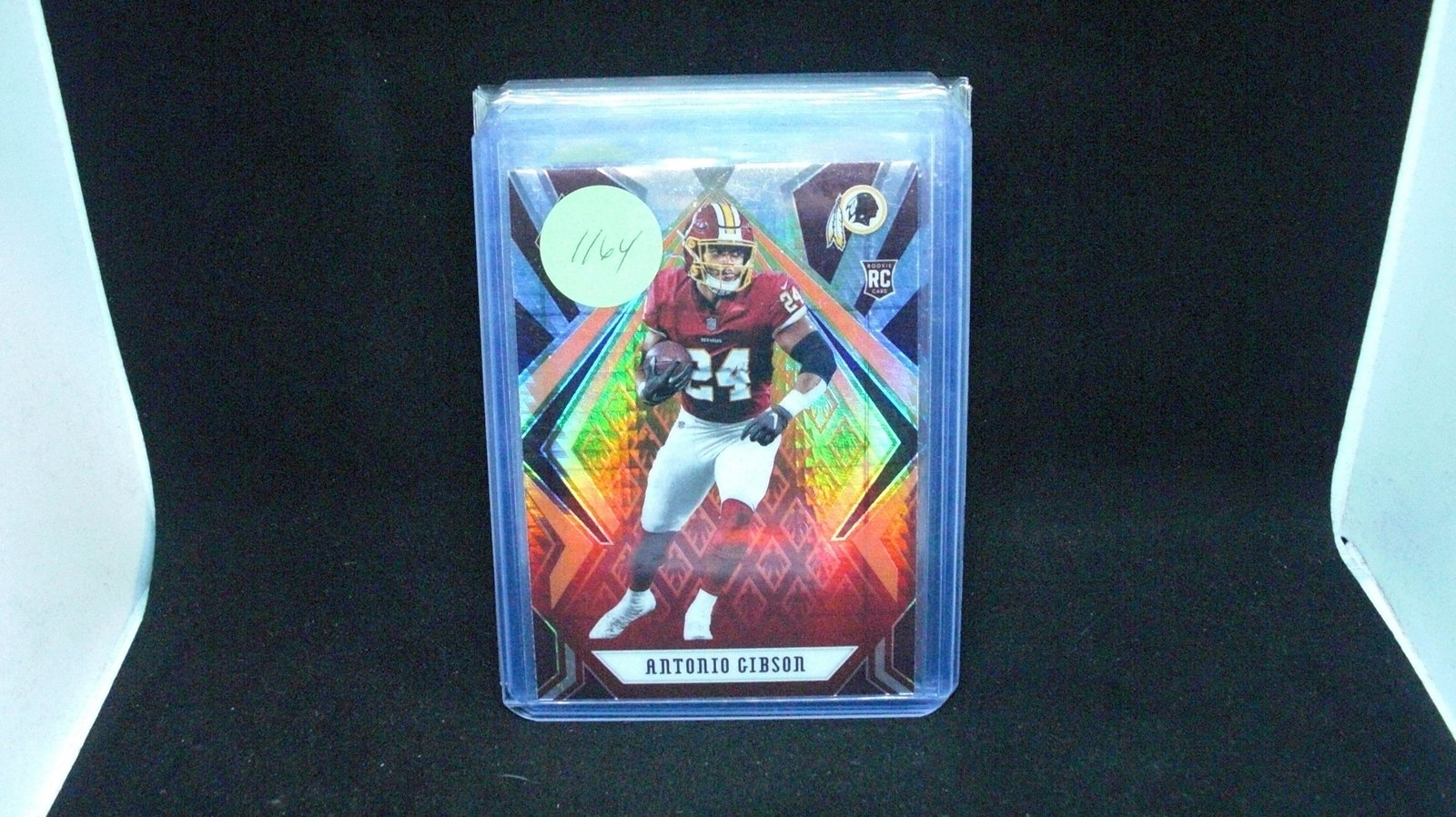 Antonio Gibson phoenix record card: in top loader