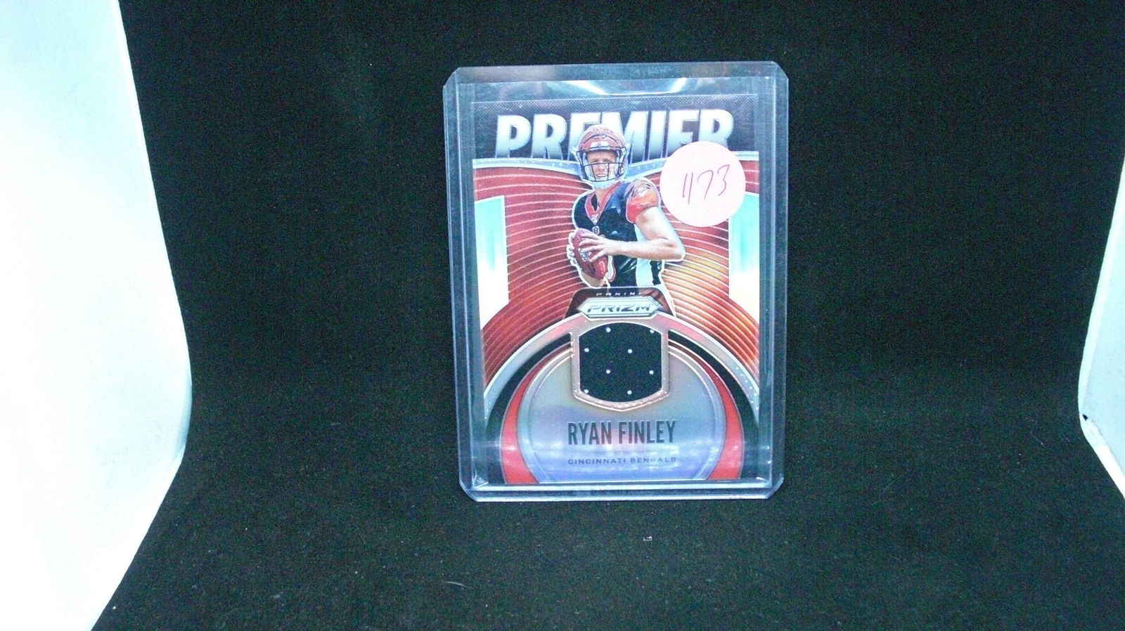 Ryan Finley premier rookie jersey card (1 of 1)