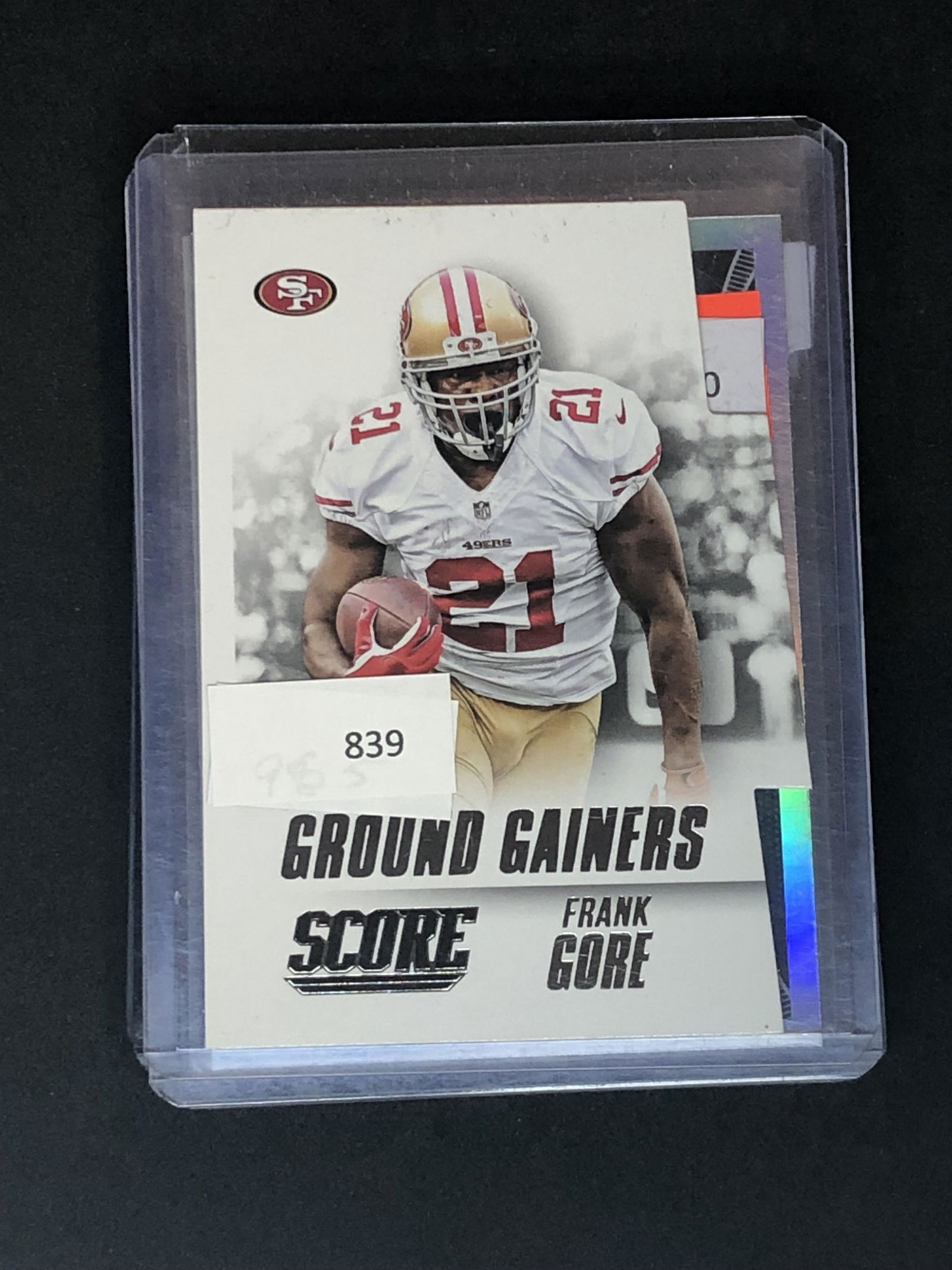 Frank Gore Panini Score Die-Cut (1 of 1)