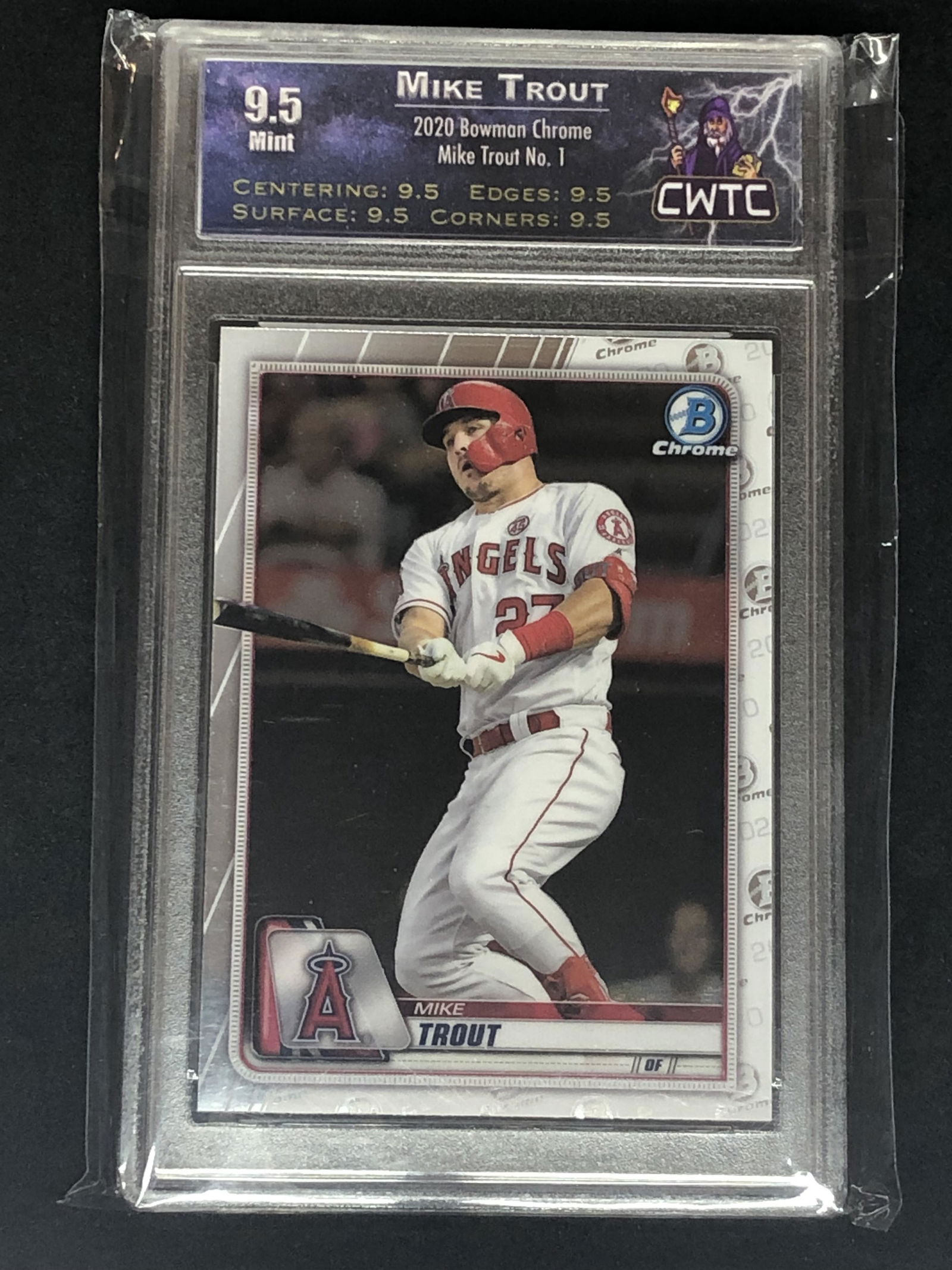Mike Trout Bowman Chrome CWTC 9.5 (1 of 1)