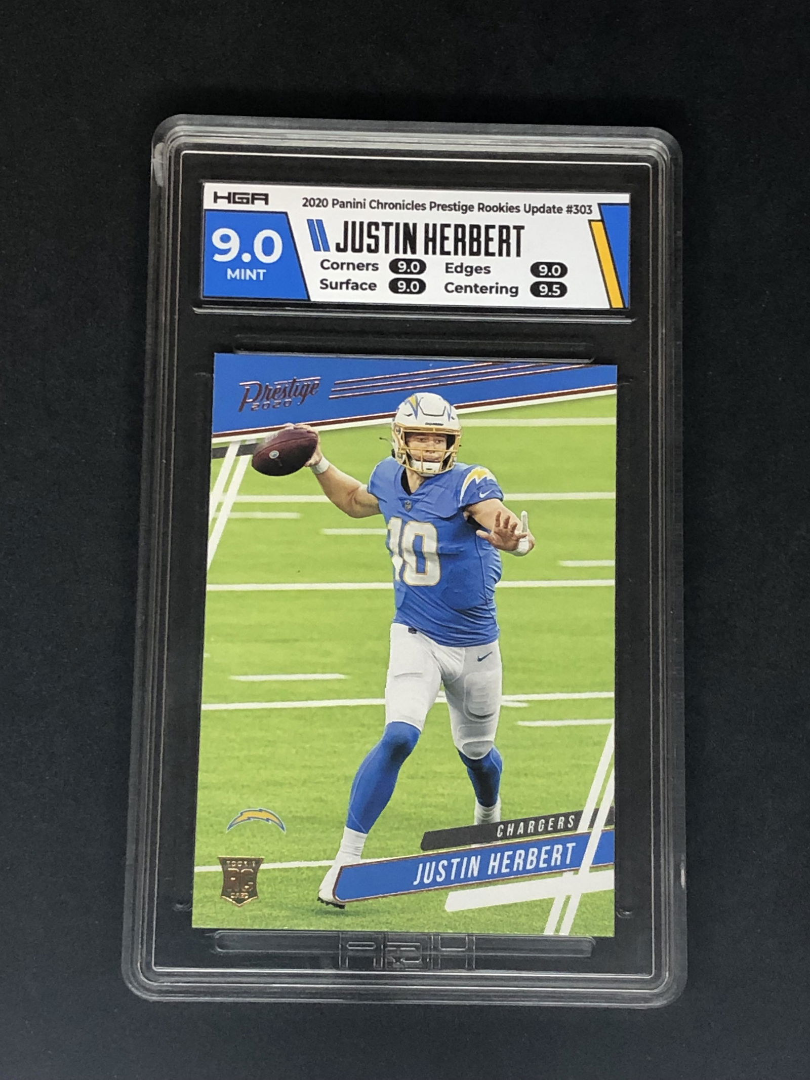 Justin Herbert Panini Chronicles Prestige Rookie HGA (1 of 1)