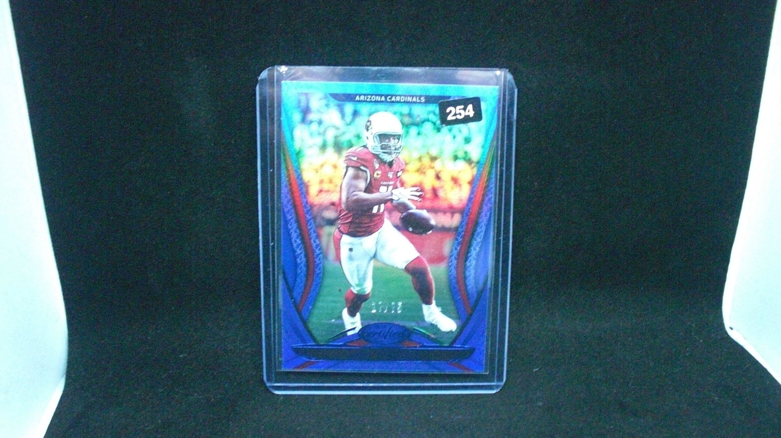 larry fitxgerald blue foil sp 17/75: in top loader