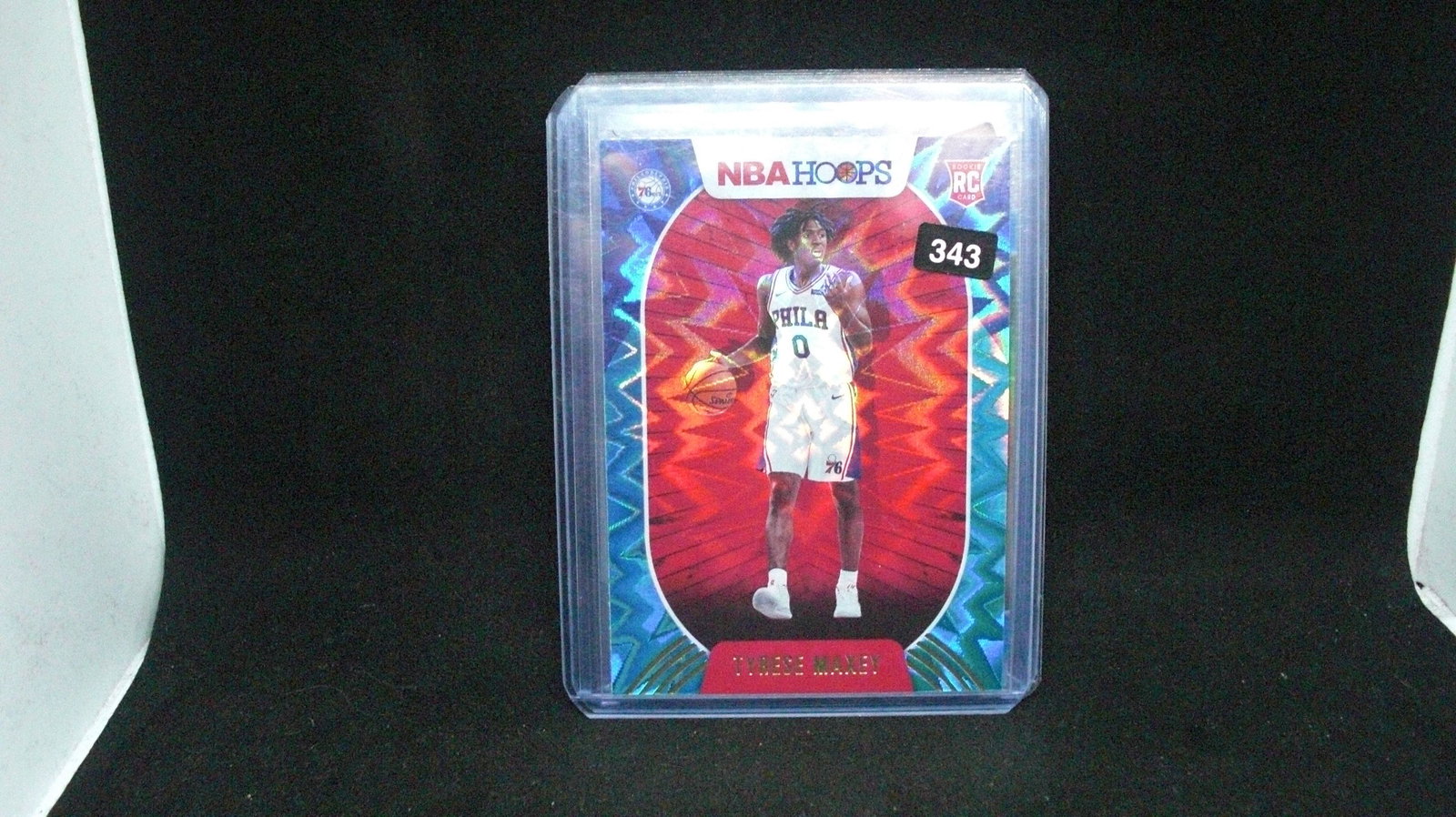 tyrese maxey nba hoops sp parallel rc (1 of 1)