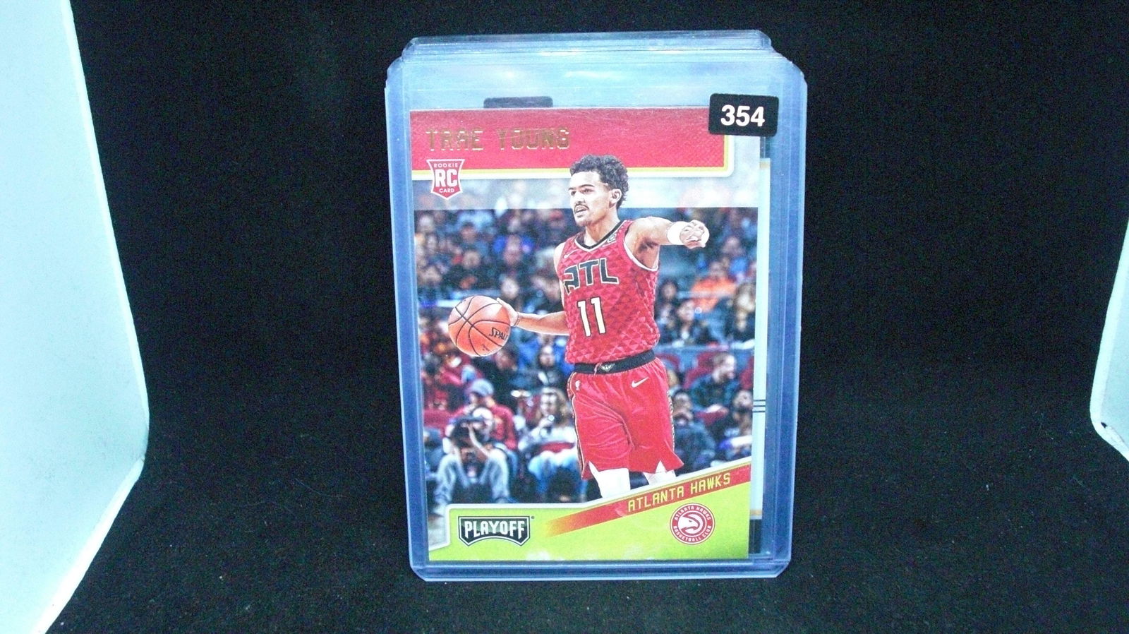 trae young panini playoff rookie card (1 of 1)