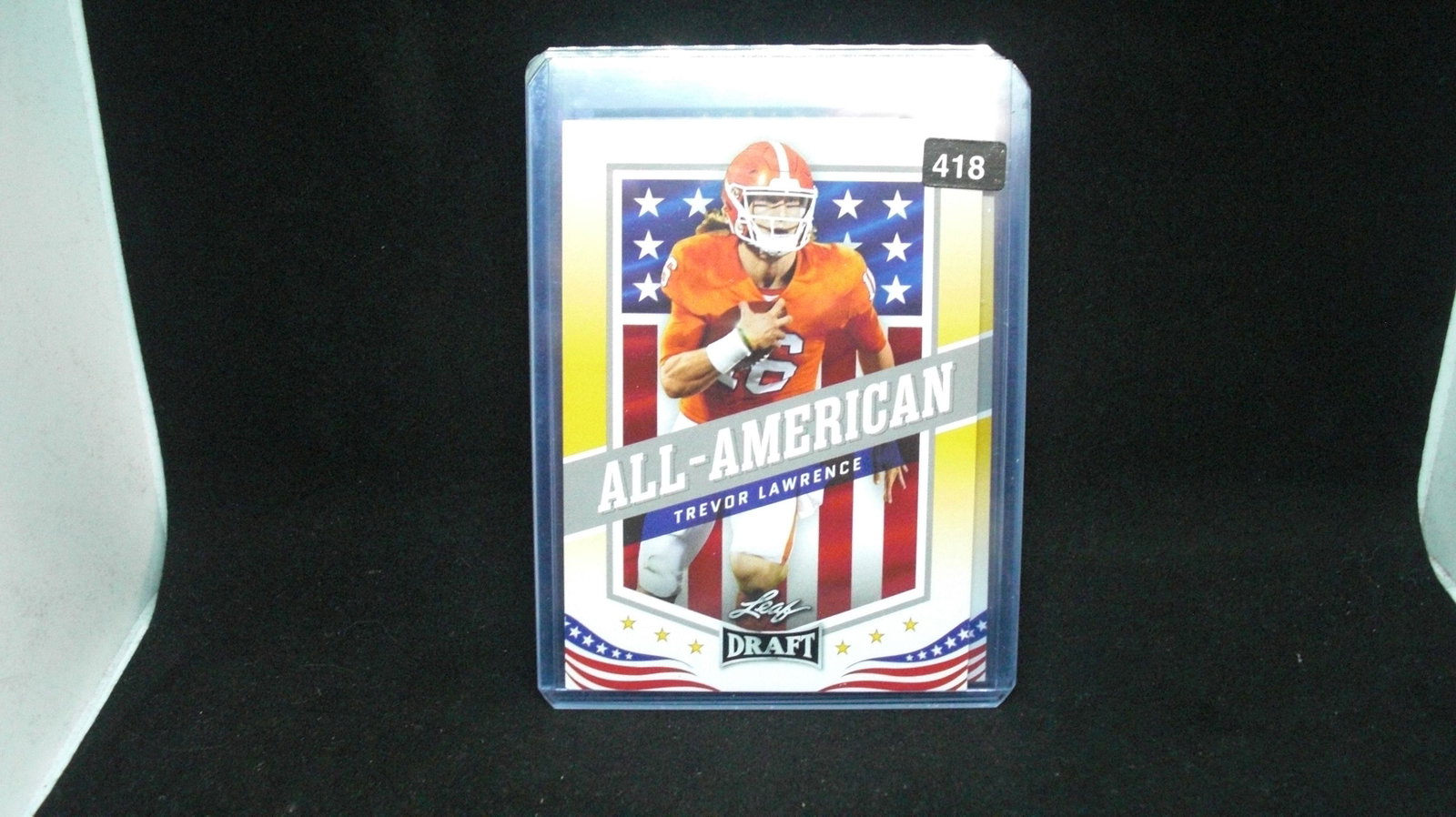 Trevor Lawrence leaf draft all American: in top loader