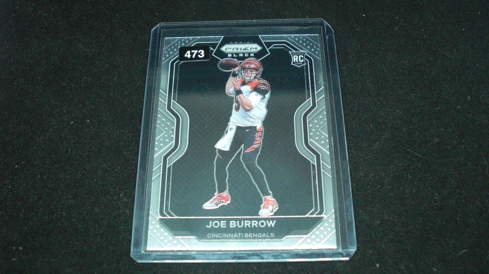 joe burrow prizm black rookie (1 of 1)