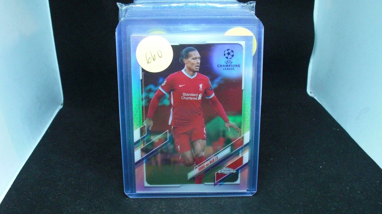 virgil van dijk topps chrome refractor (1 of 1)