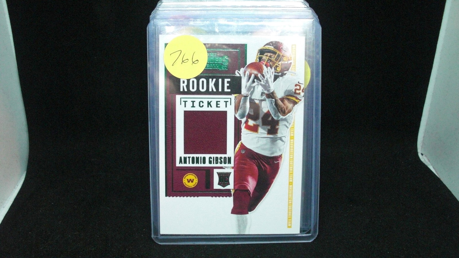 antonio gibson rookie jersey card (1 of 1)