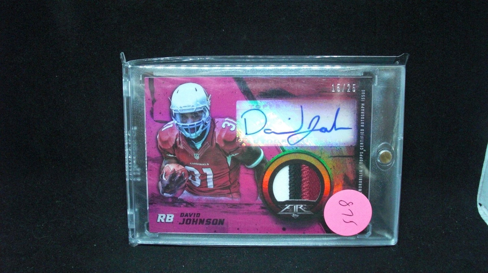 David Johnson tops fire patch autograph 15 of 25 (1 of 1)