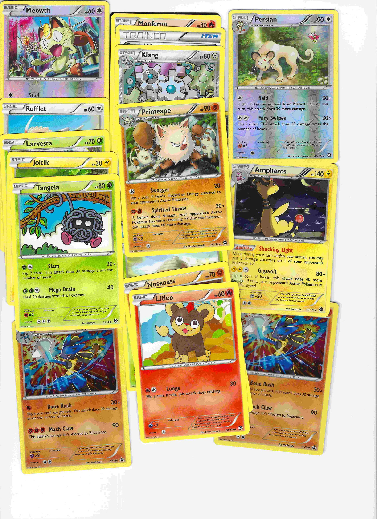LOT OF 25 POKEMON TCG CARDS WITH SHINY FOILS: LOT OF 25 POKEMON TCG CARDS WITH SHINY FOILS