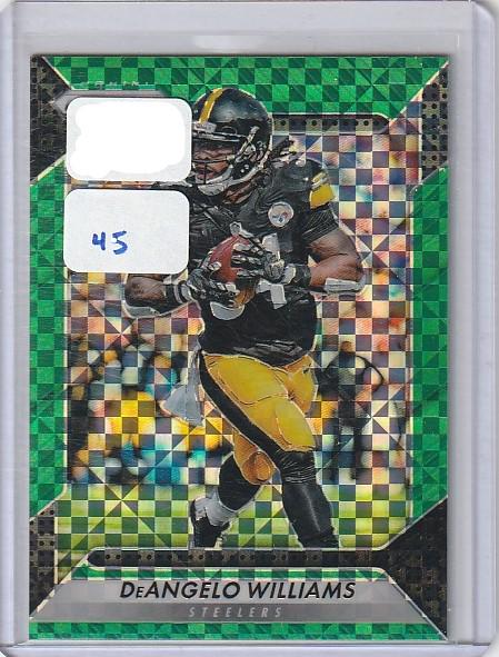 2016 D'Angelo Williams green checker prizm 39/49 (1 of 1)