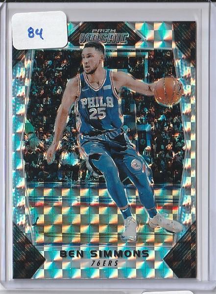 BEN SIMMONS 2017-18 SILVER MOSAIC PRIZM (1 of 1)