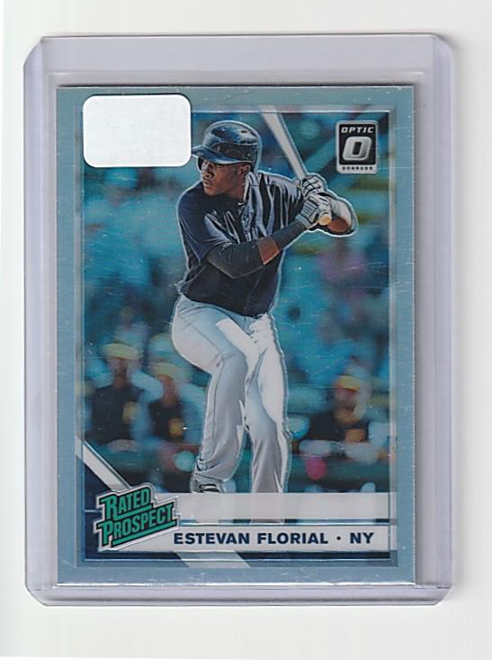 ESTEVAN FLORIAL YANKEES SILVER HOLO RATED ROOKIE (1 of 1)