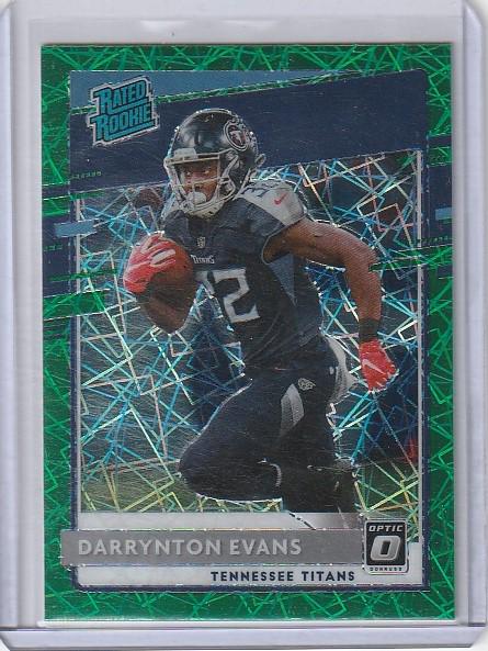 DARRYINTON EVANS TITANS GREEN VELOCITY RATED ROOKIE (1 of 1)