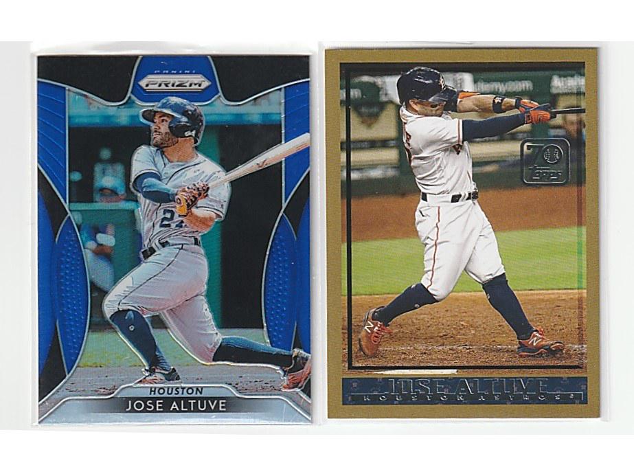 JOSE ALTUVE BLUE PRIZM & 2021 TOPPS INSERT (1 of 1)