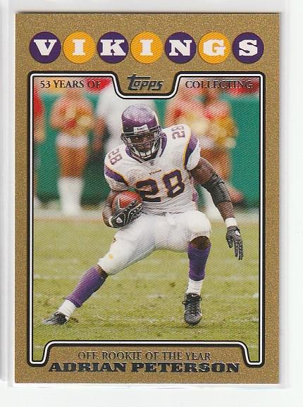 ADRIAN PETERSON TOPPS GOLD CARD (1 of 1)