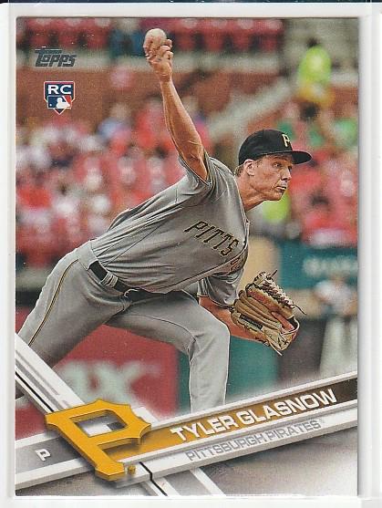 2017 TOPPS TYLER GLASNOW ROOKIE CARD: 2017 TOPPS TYLER GLASNOW ROOKIE CARD