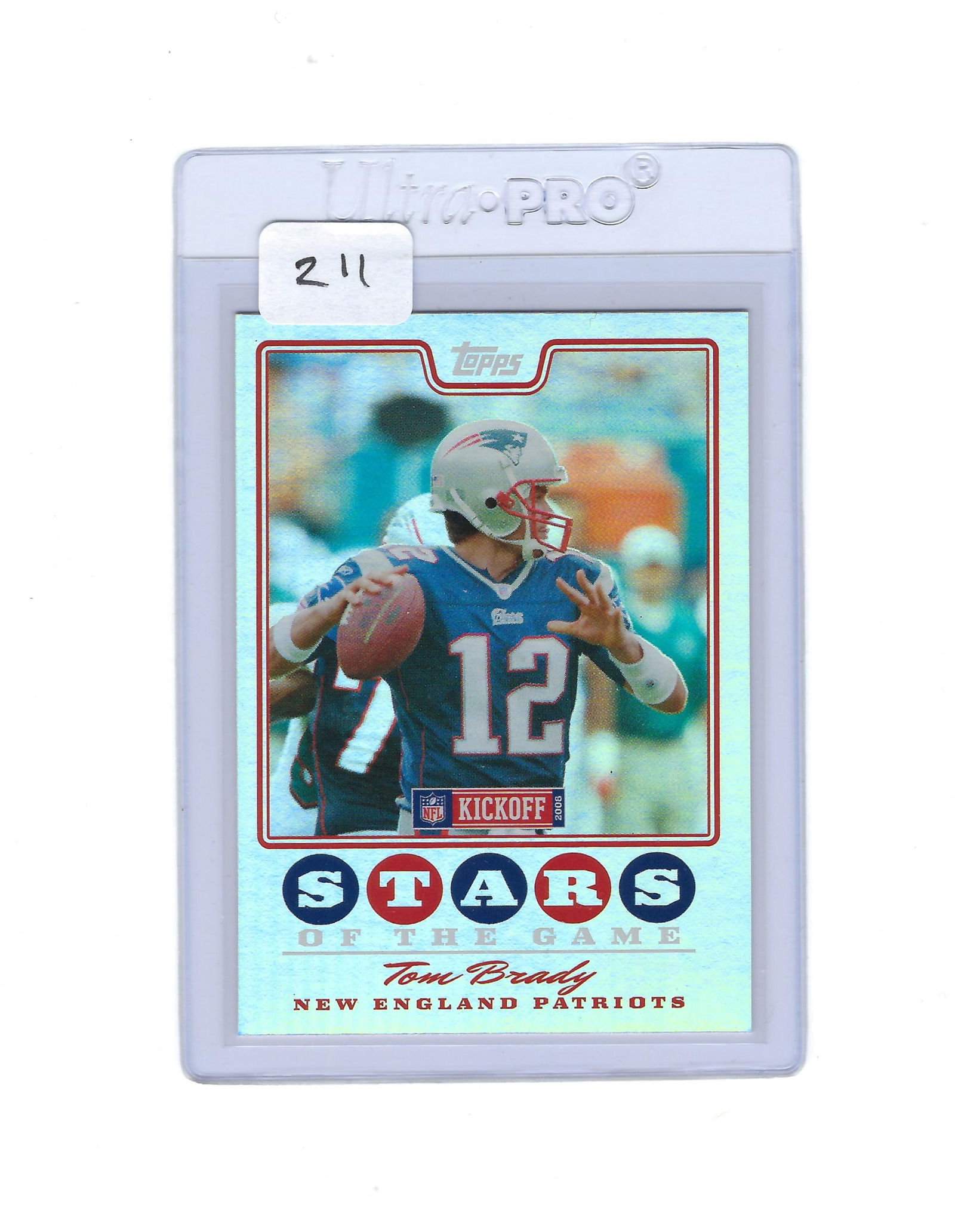TOM BRADY 2008 TOPPS STARS OF THE GAME (1 of 1)