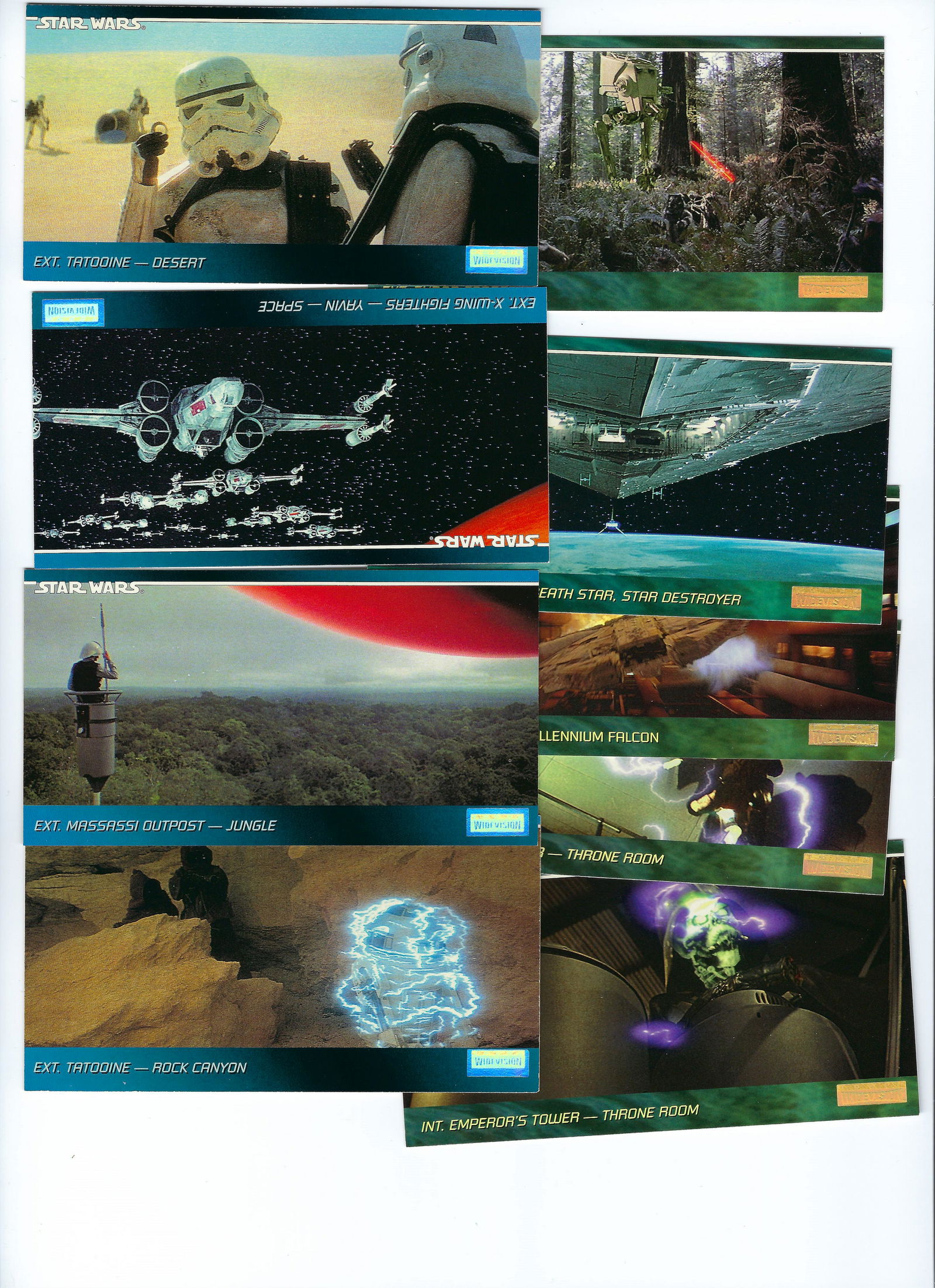 LOT OF 10 TOPPS 1994 STAR Wars WIDEVISION (1 of 1)