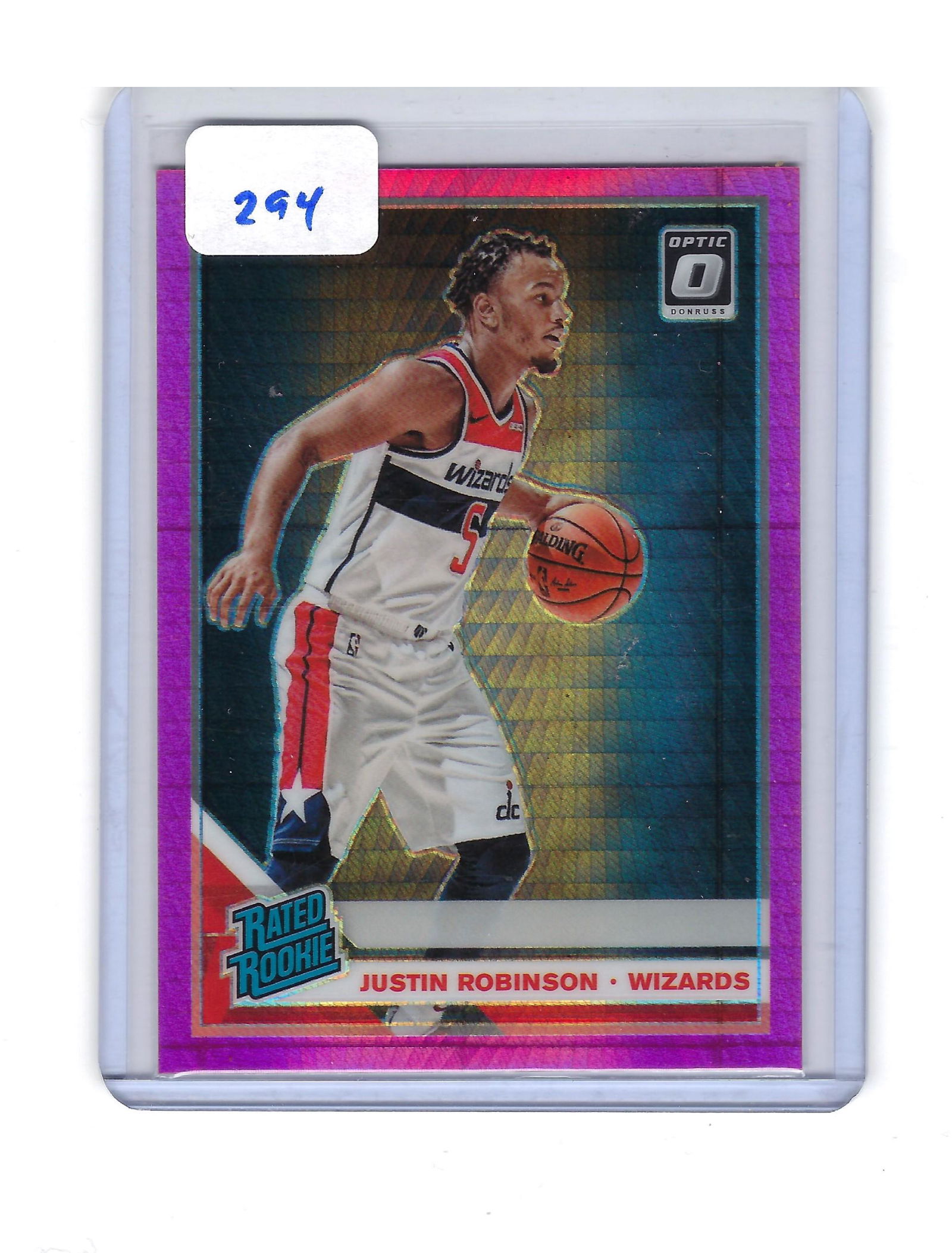 JUSTIN ROBINSON PINK HYPER RATED ROOKIE (1 of 1)