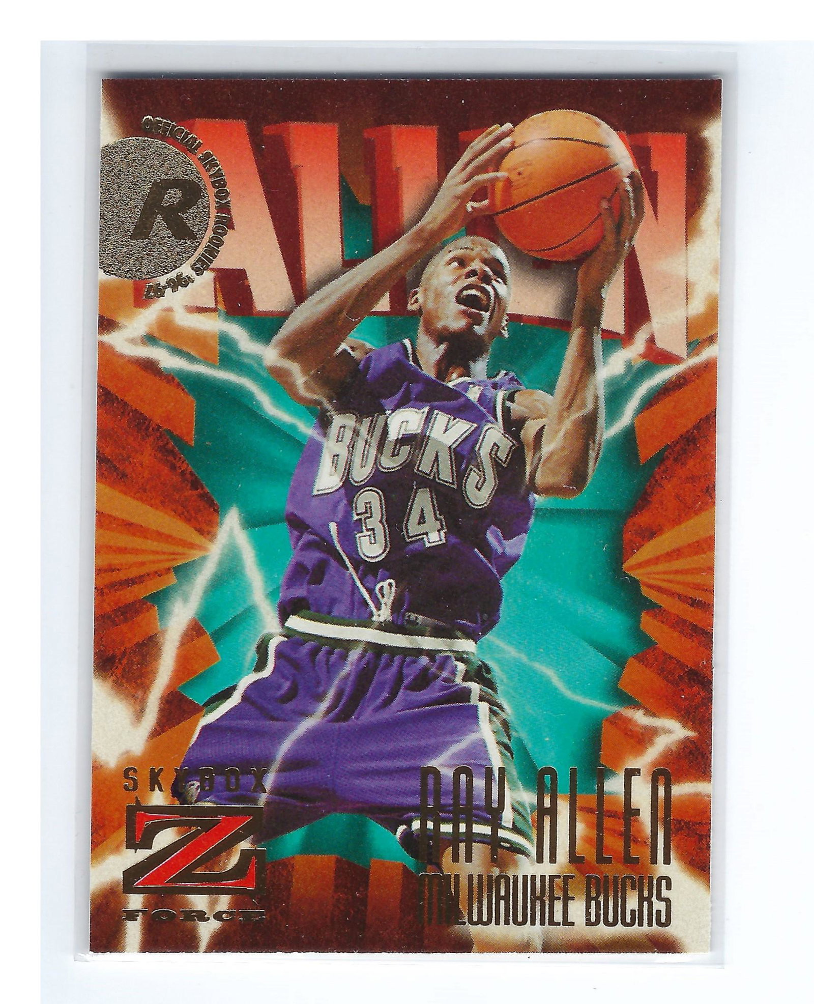 RAY ALLEN BUCKS ROOKIE CARD (1 of 1)