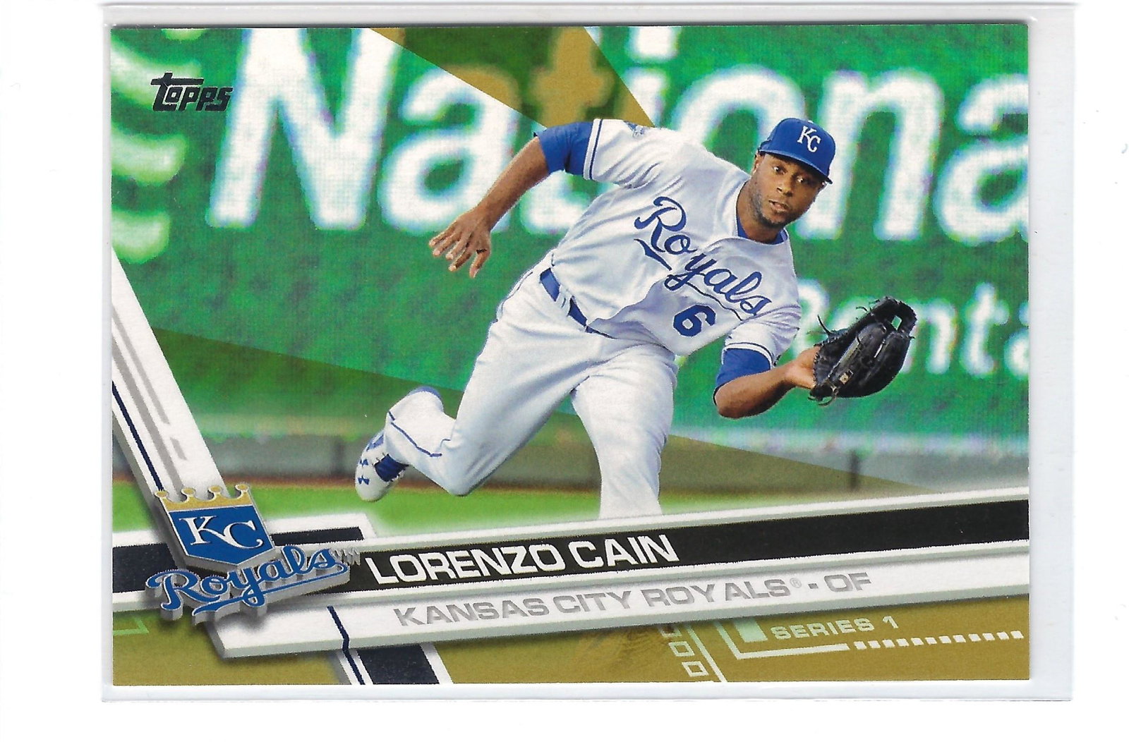 LORENZO CAIN NUMBERED TOPPS GOLD CARD: LORENZO CAIN NUMBERED TOPPS GOLD CARD