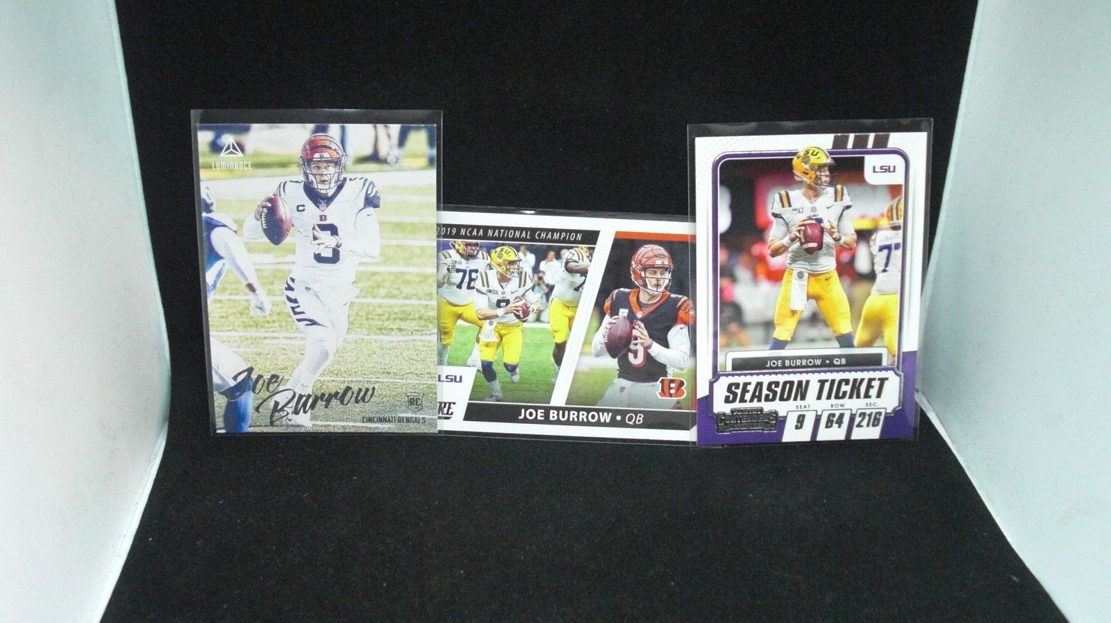 LOT OF 3 JOE BURROW CARDS WITH ROOKIE (1 of 1)