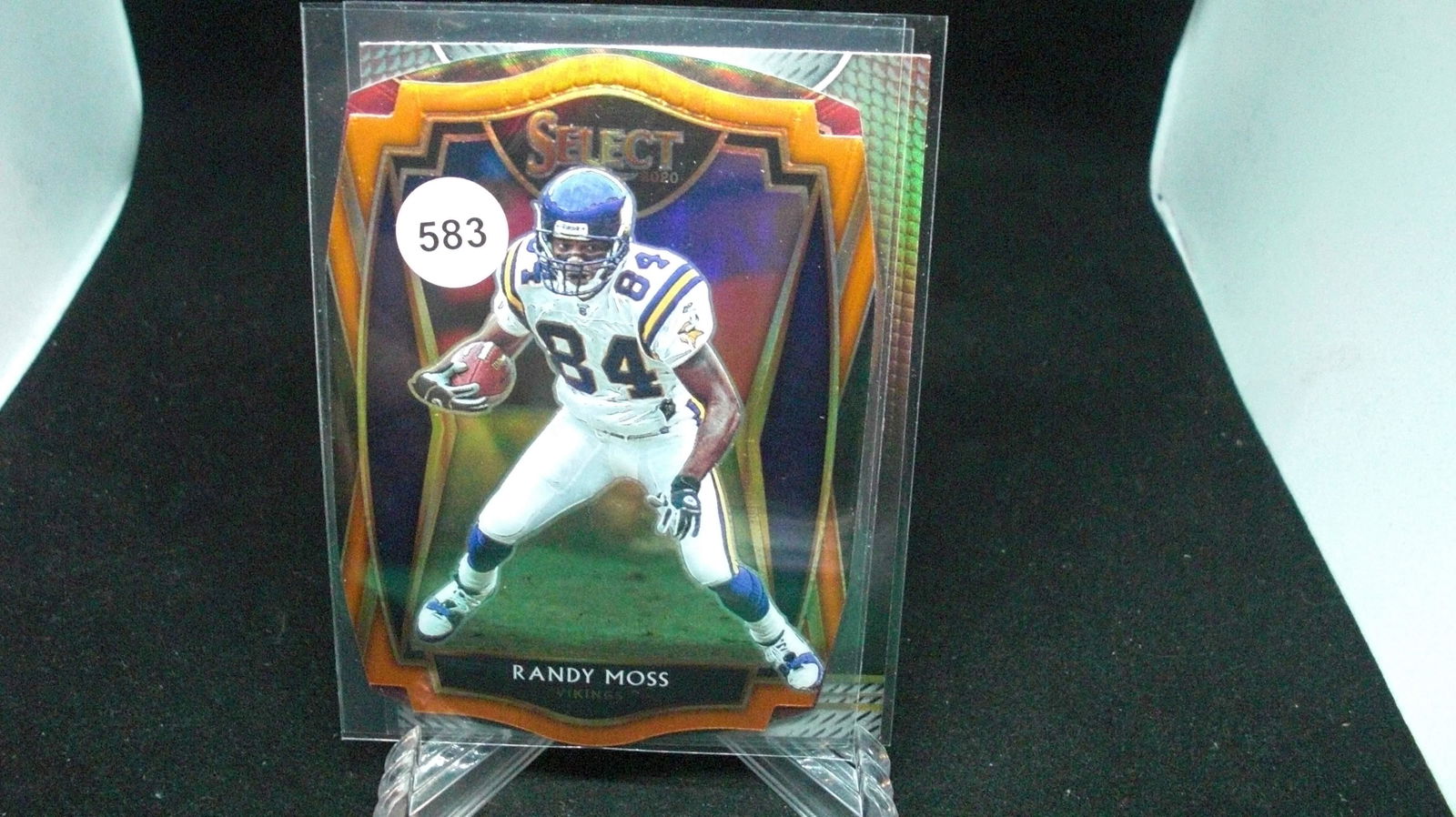 Randy Moss orange diecut card (1 of 1)