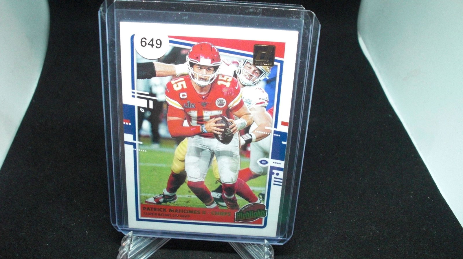PATRICK MAHOMES SUPER BOWL LIV CARD (1 of 1)