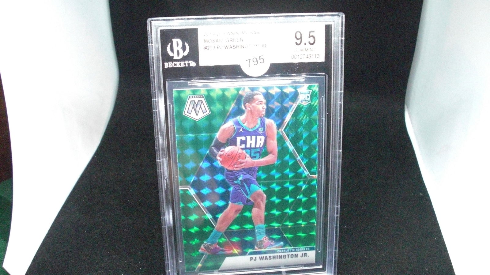 BECKETT GRADED 9.5 PJ WASHINGTON GREEN MOSAIC (1 of 1)