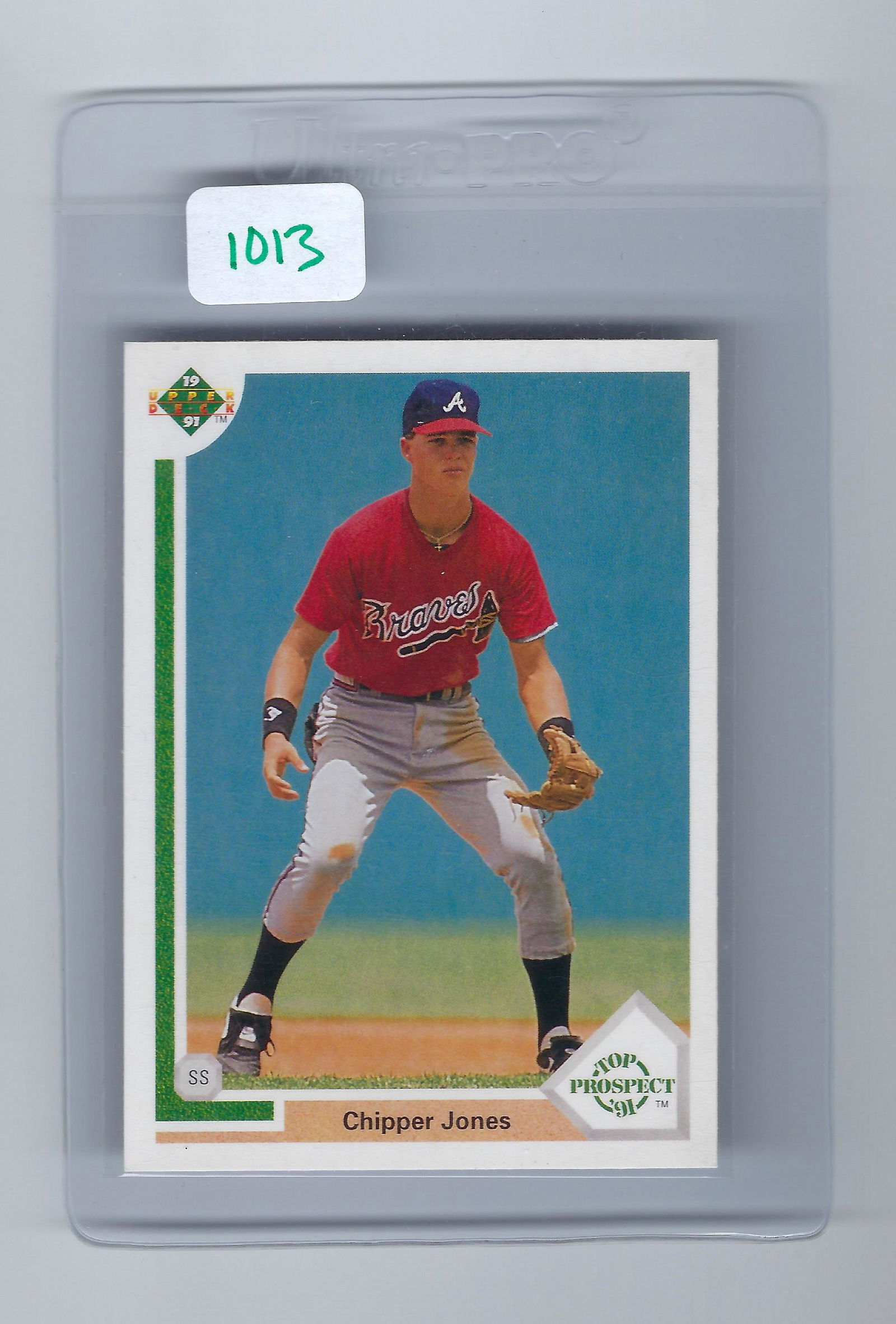 CHIPPER JONES ROOKIE CARD (1 of 1)