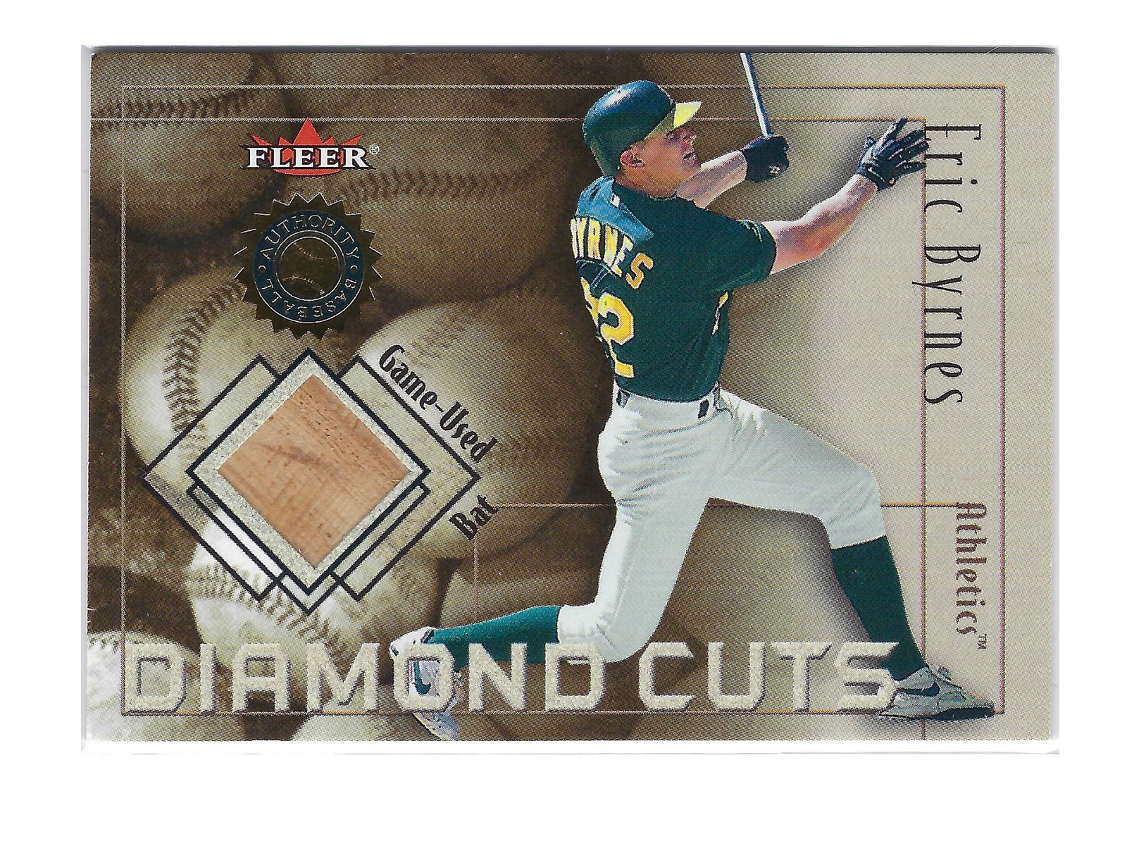 ERIC BYRNES BAT RELIC: ERIC BYRNES BAT RELIC