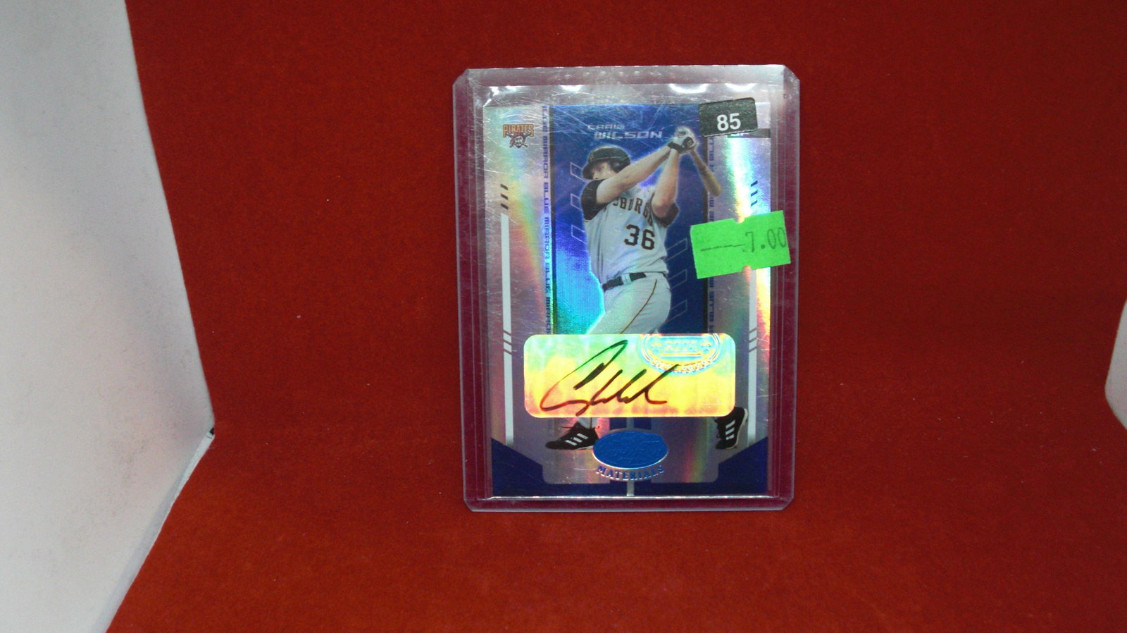 Craig Wilson rookie autograph 65 of 100: in top loader