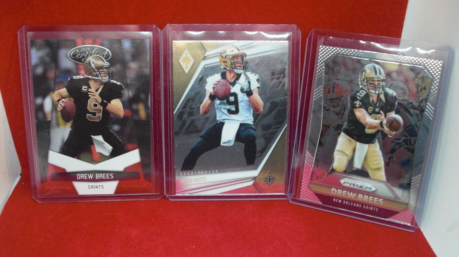 Lot of three Drew Brees cards (1 of 1)