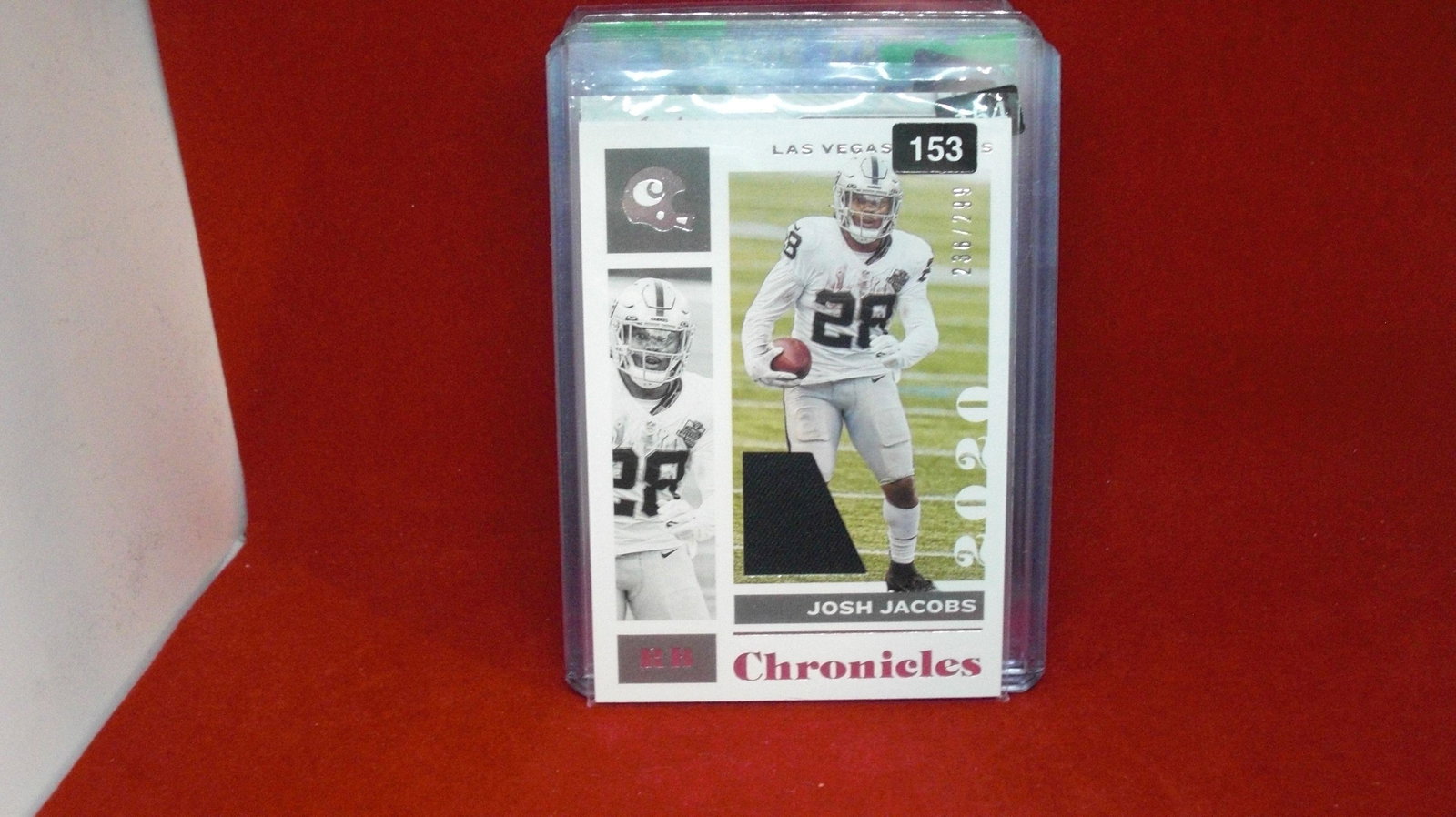 josh jacobs numbered jersey card 236/299 (1 of 1)