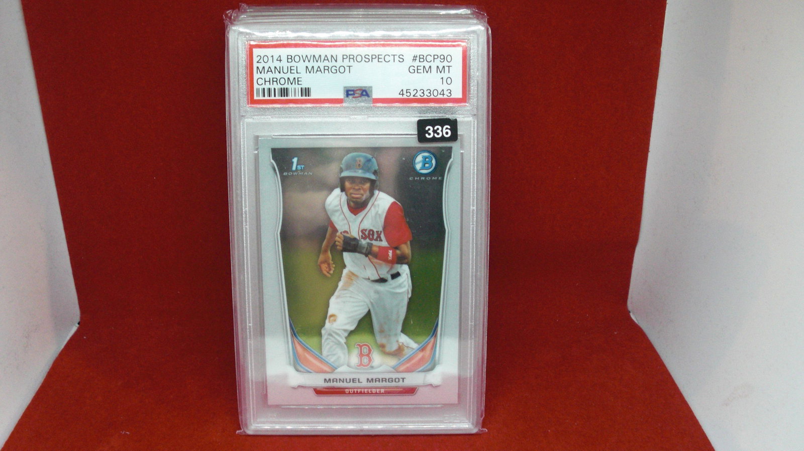 psa 10 mint manuel margot gem mint 10: graded sports card