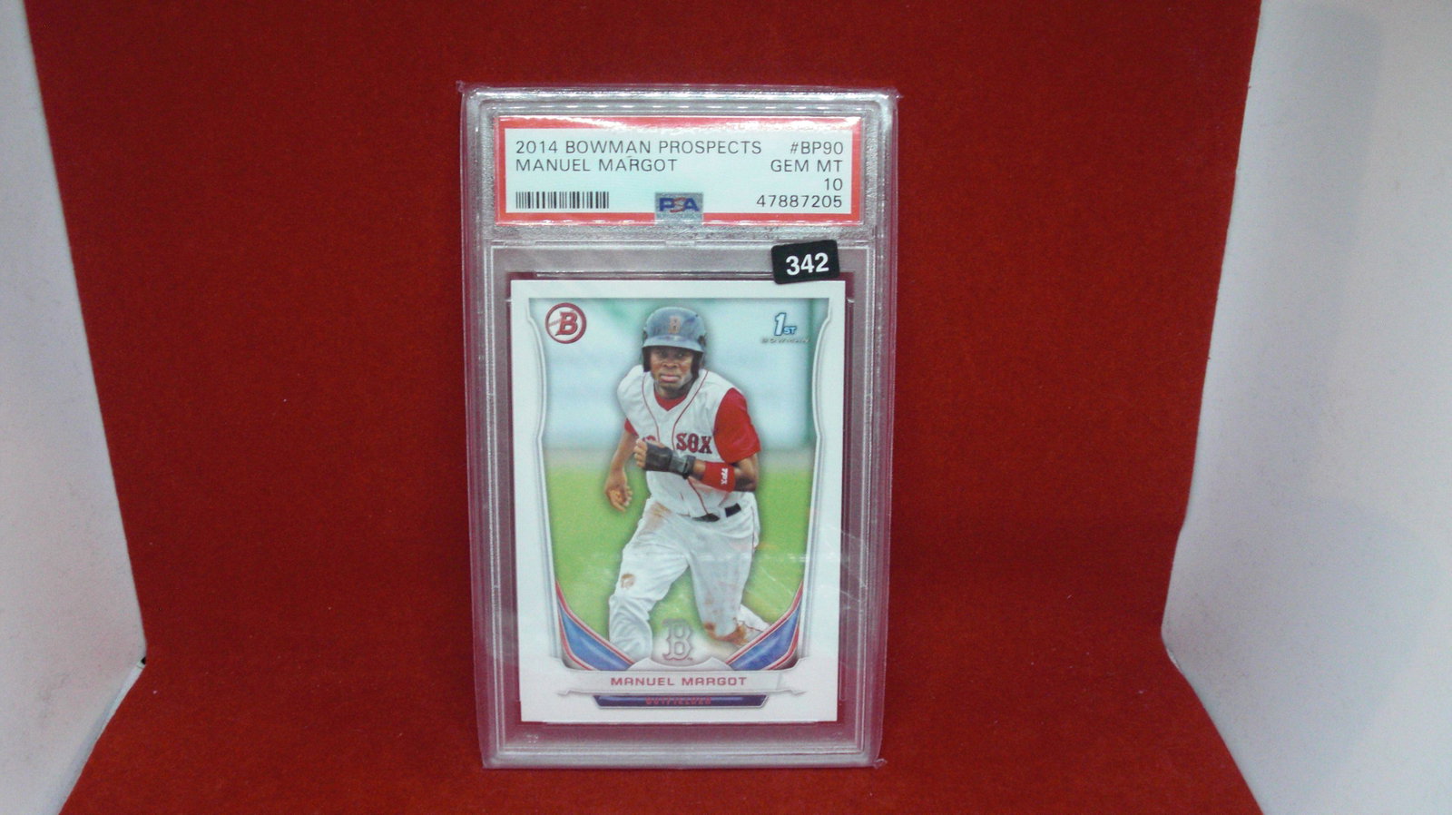 psa 10 mint manuel margot gem mint 10: graded sports card