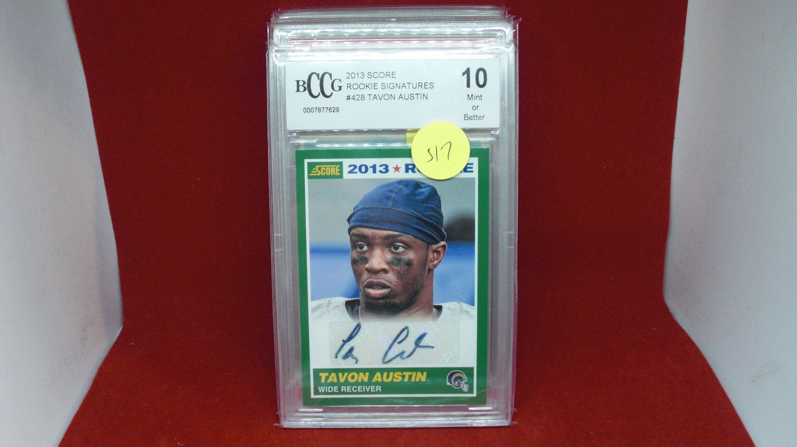 BCCG graded 10 mint tavon Austin rookie signatures (1 of 1)