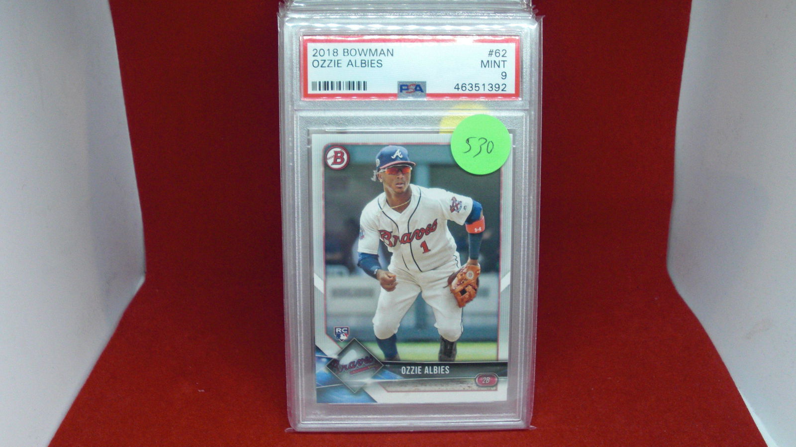 PSA 9 mint Ozzie albies rookie card (1 of 1)