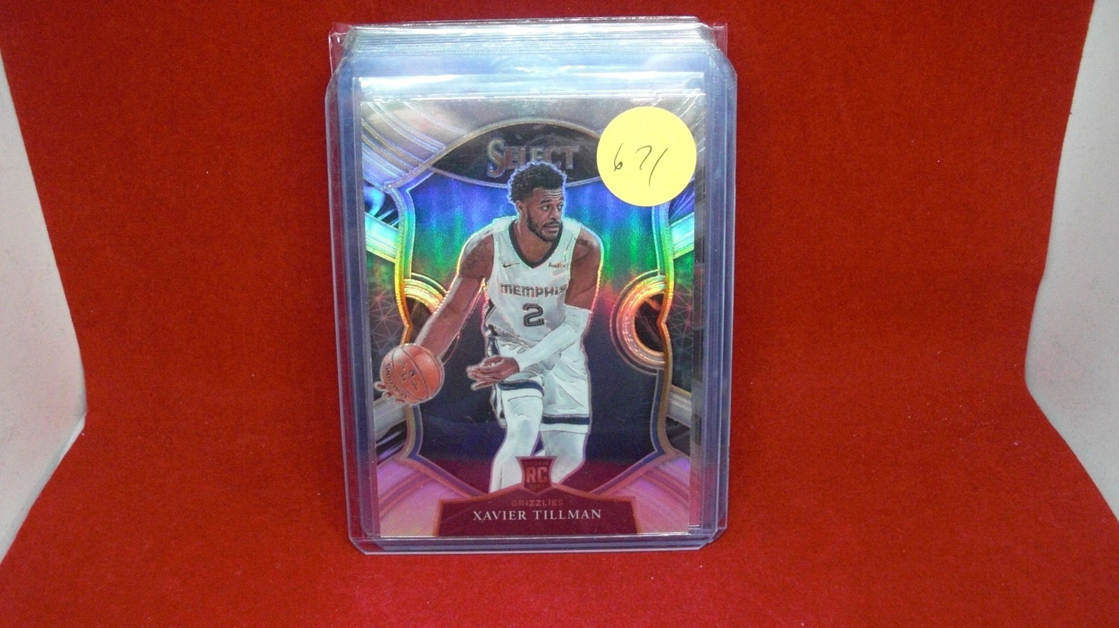 xavier tillman silver rookie: in top loader