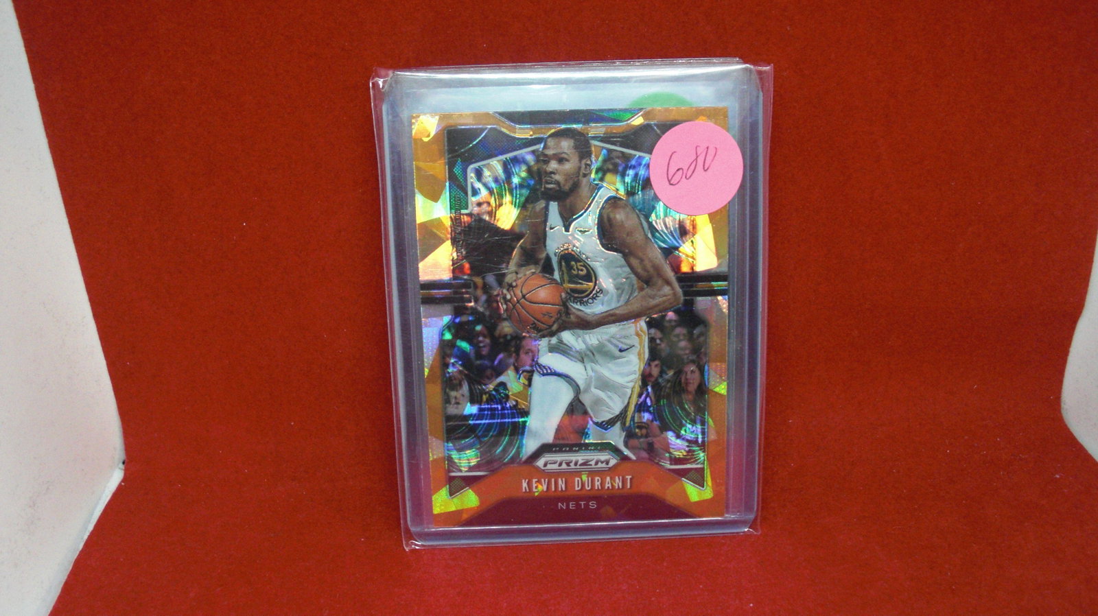 kevin durant prizm: orange cracked ice
