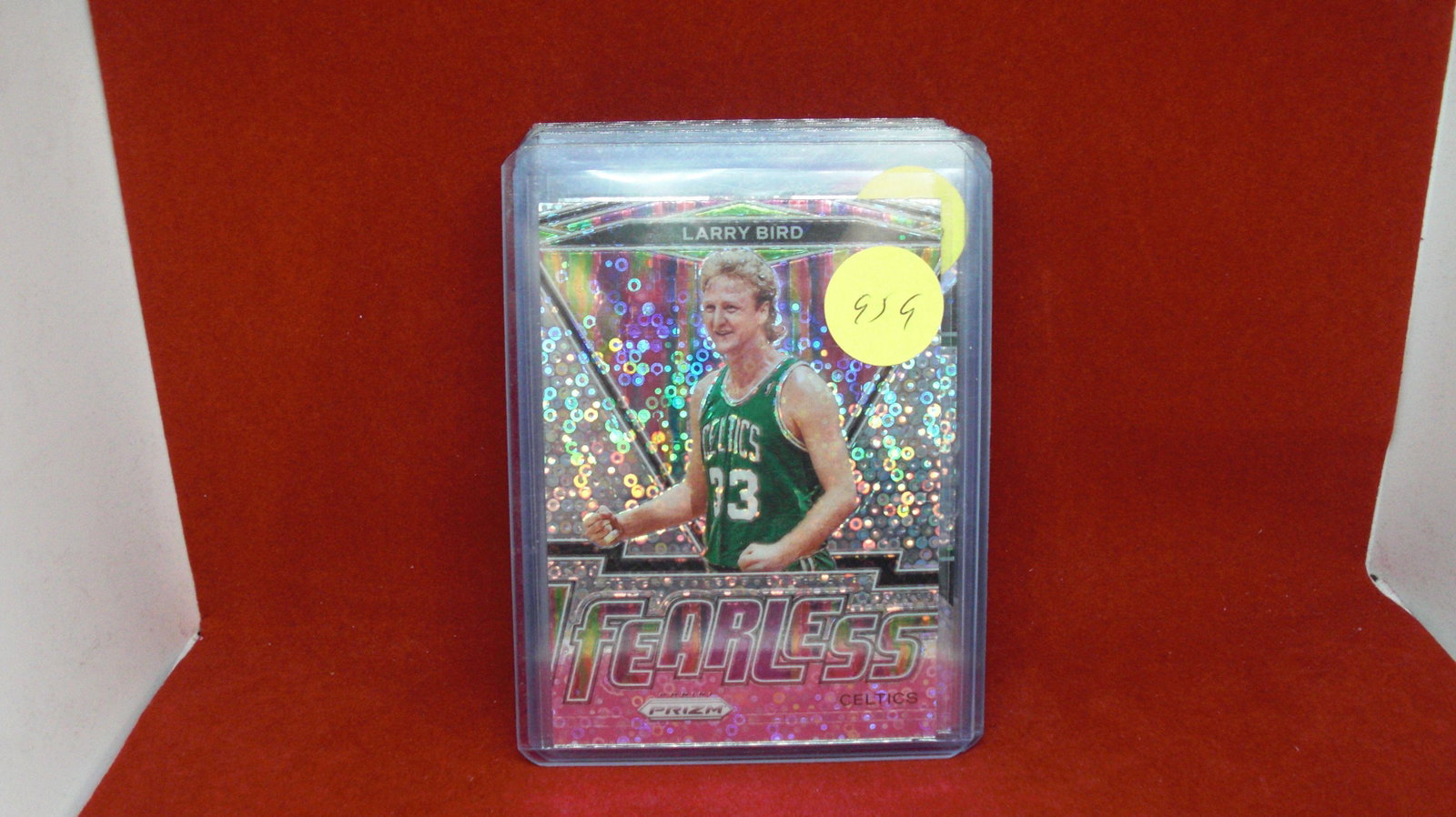 larry bird disco prizm flawless: in top loader