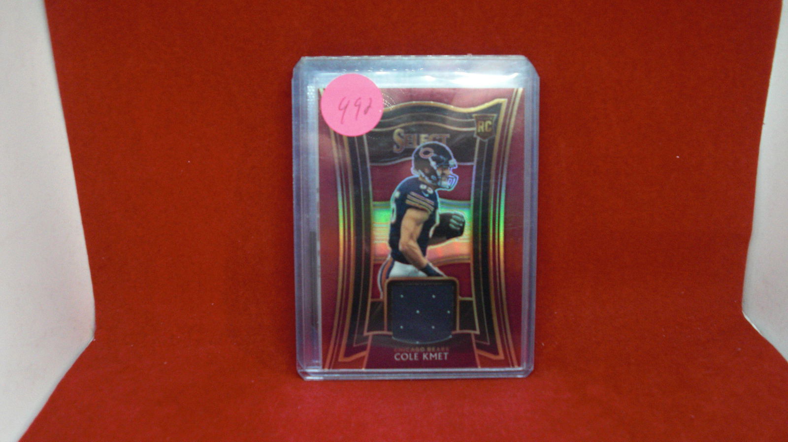 cole kmet red select jersey card (1 of 1)