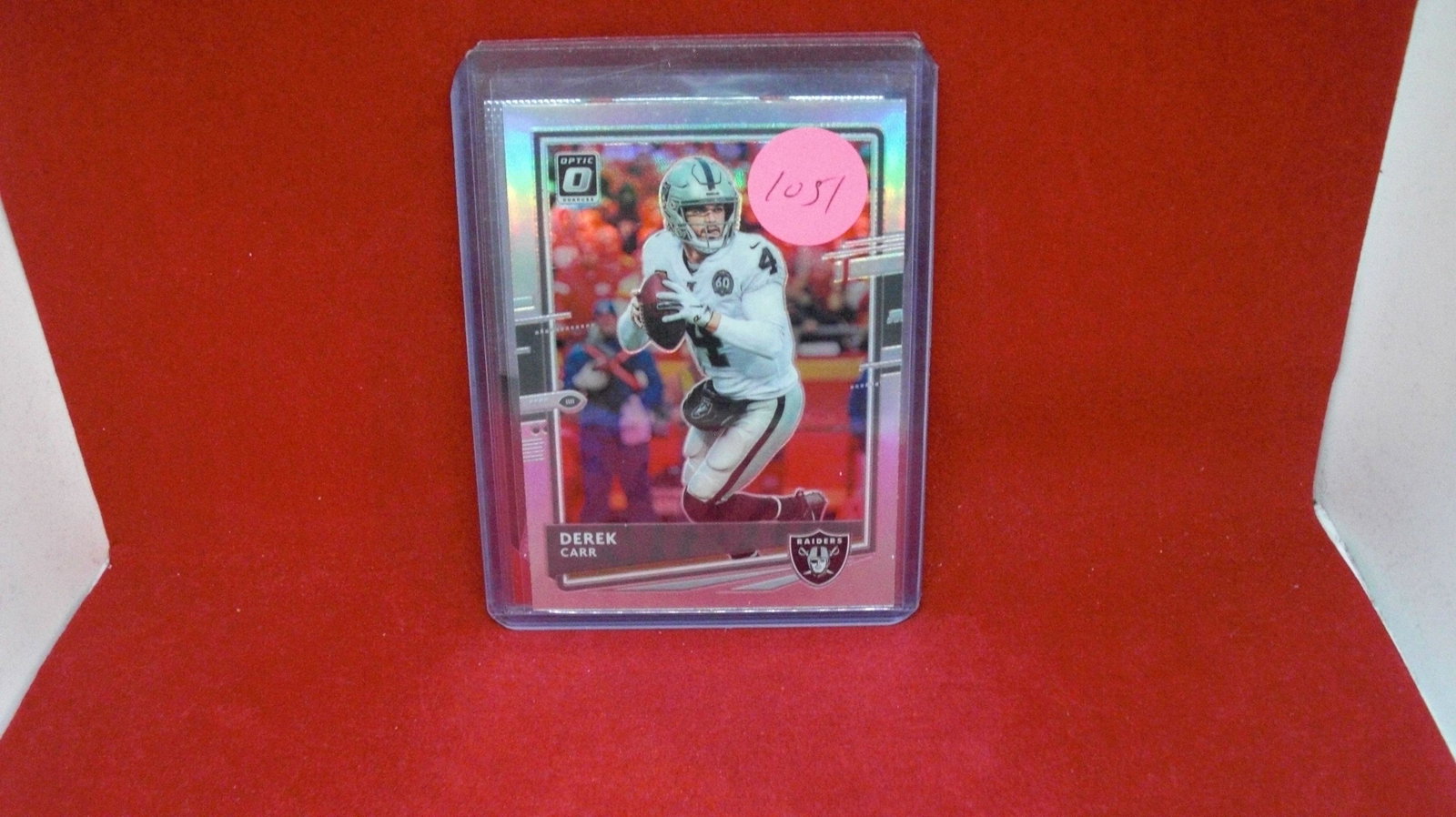 derek carr silver optic: in top loader