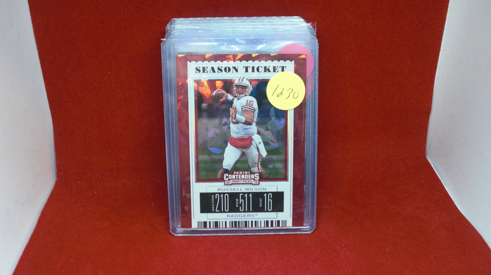 russell wilson season ticket 22/23: in top loader