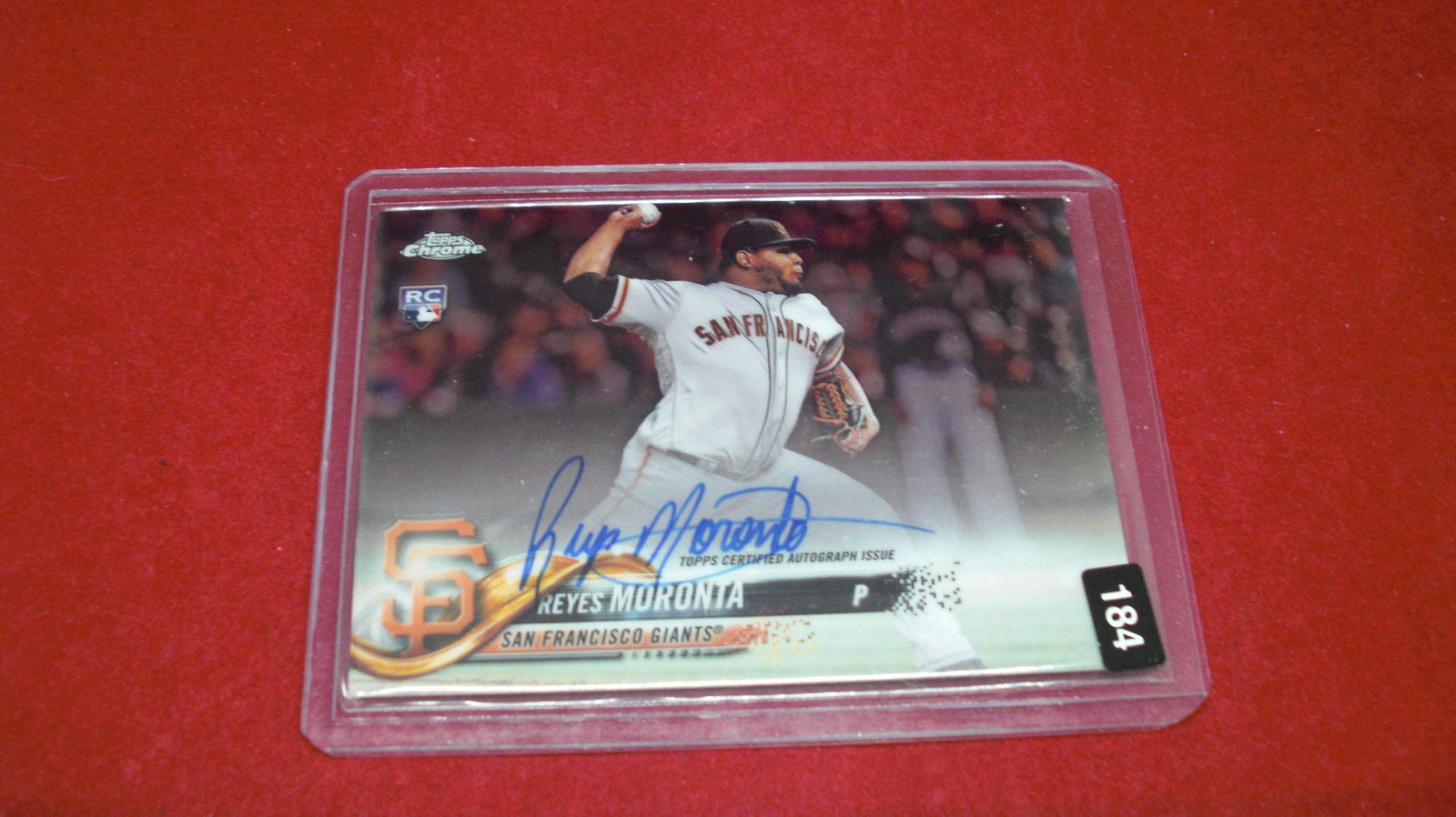 reyes moranta topps chrome auto (1 of 1)