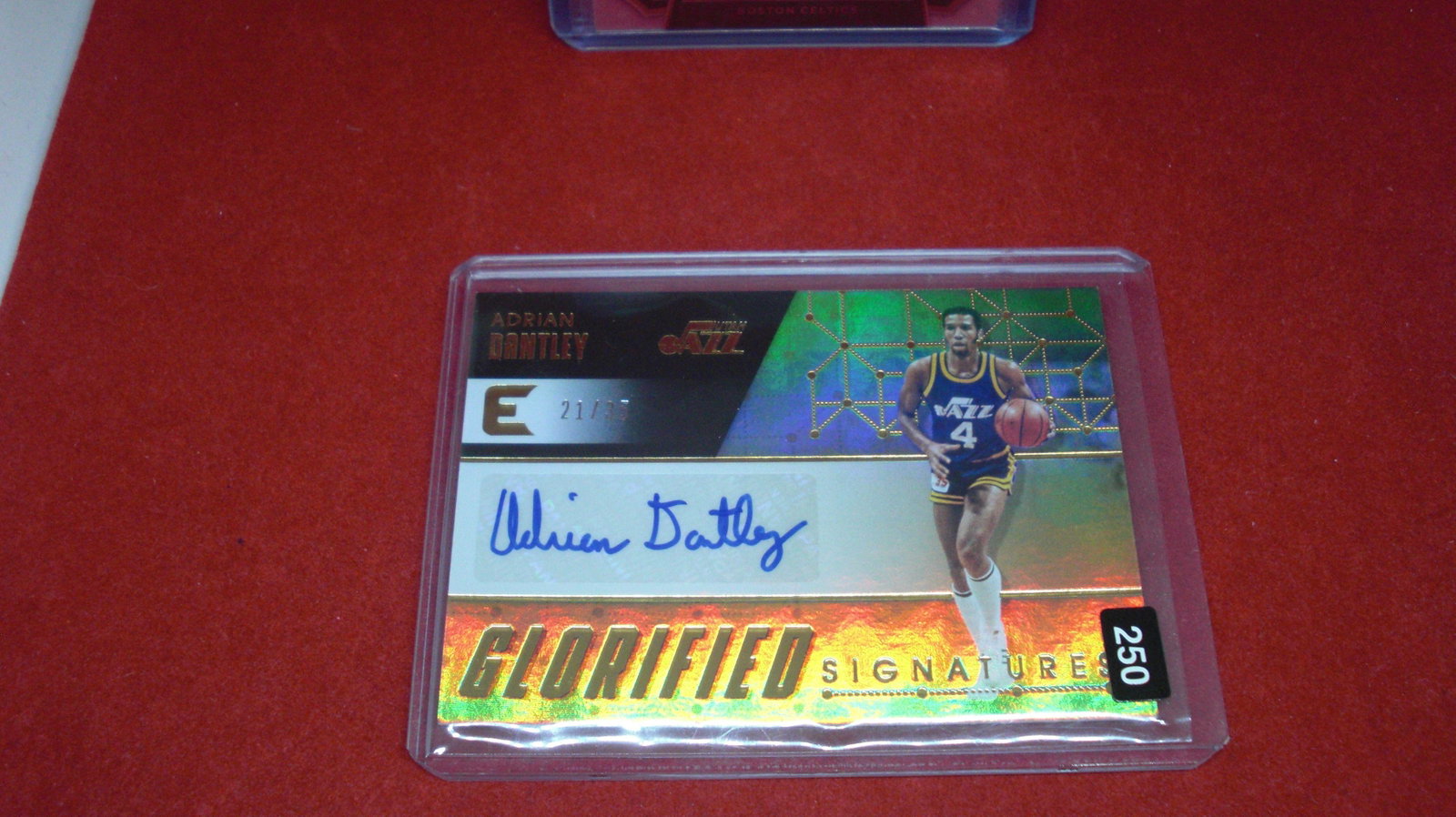 Adrian dantley glorified signatures 21\ 35: in top loader