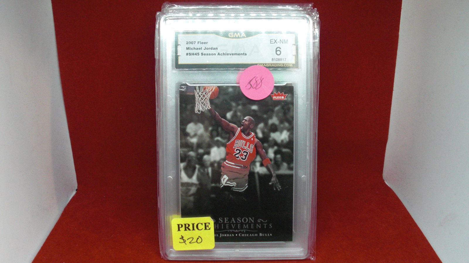 GMA graded 6 michael jordan fleer card (1 of 1)