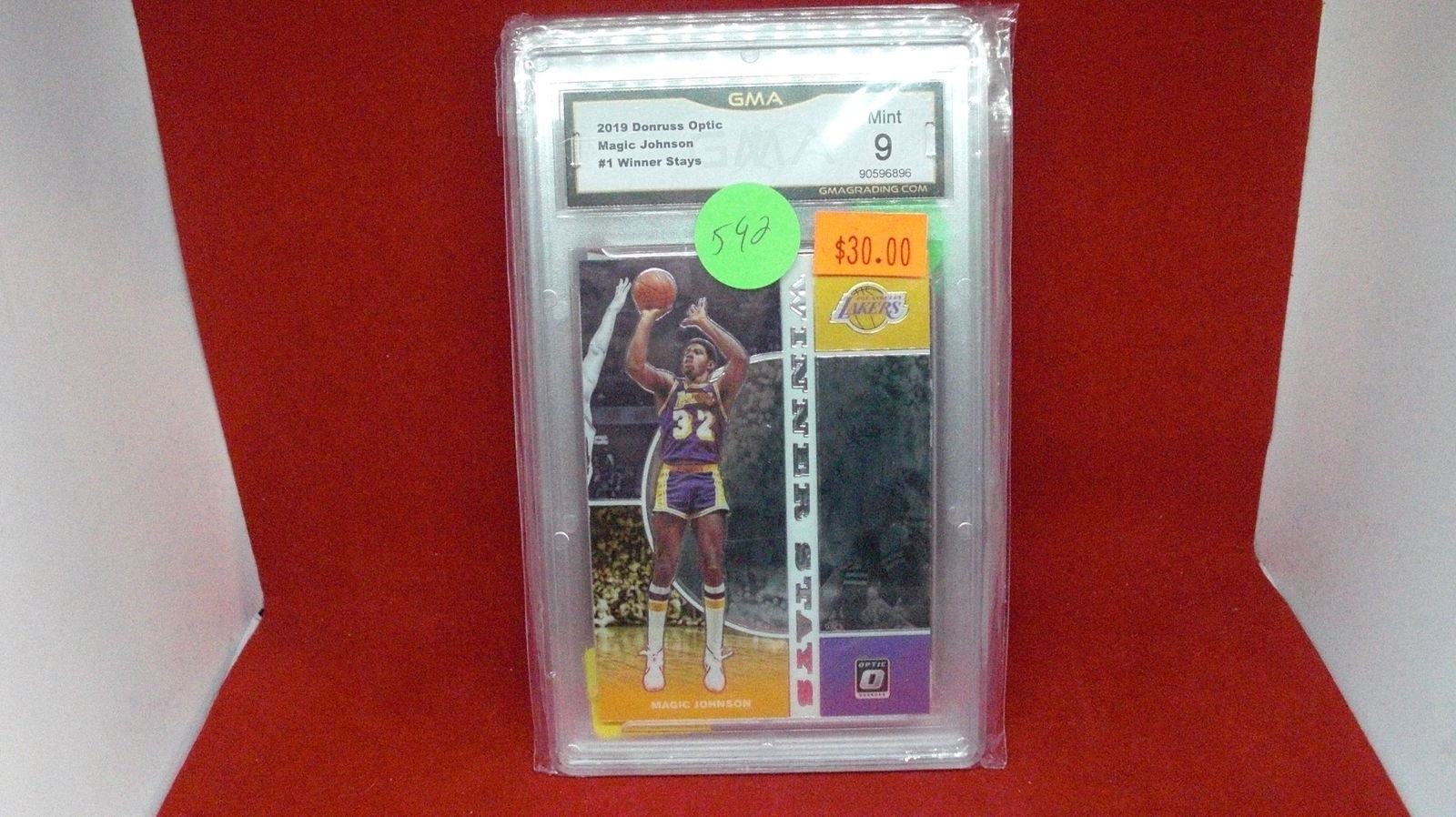 GMA graded 9 mint Magic Johnson donruss optic (1 of 1)